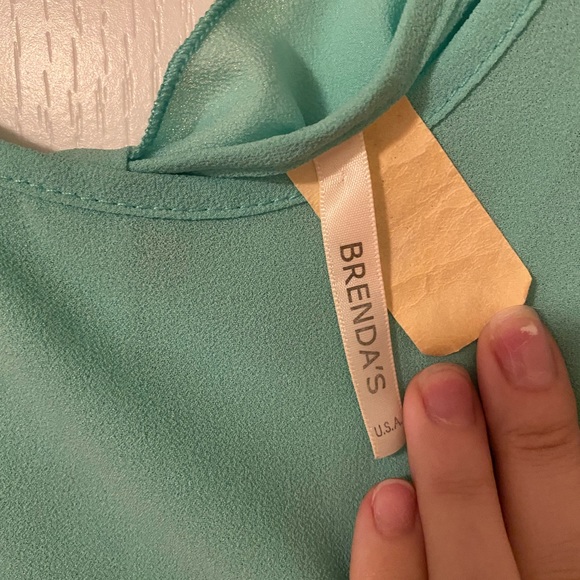 Brenda’s teal tank with back bow detail - Picture 3 of 3